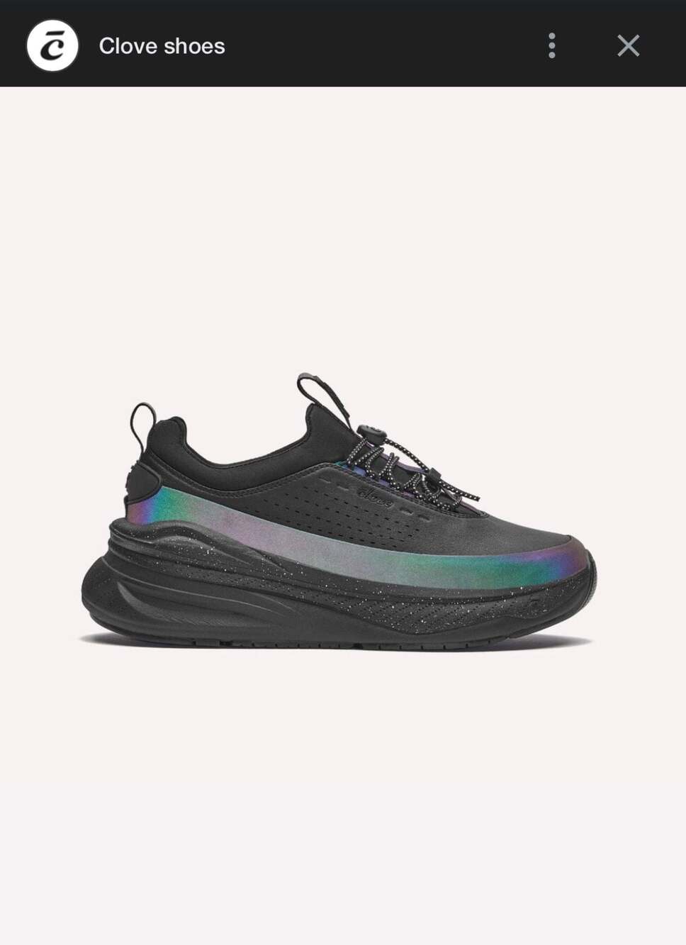 Clove Women's Size 6.5 Slip-Resistant Nursing Sneakers Black